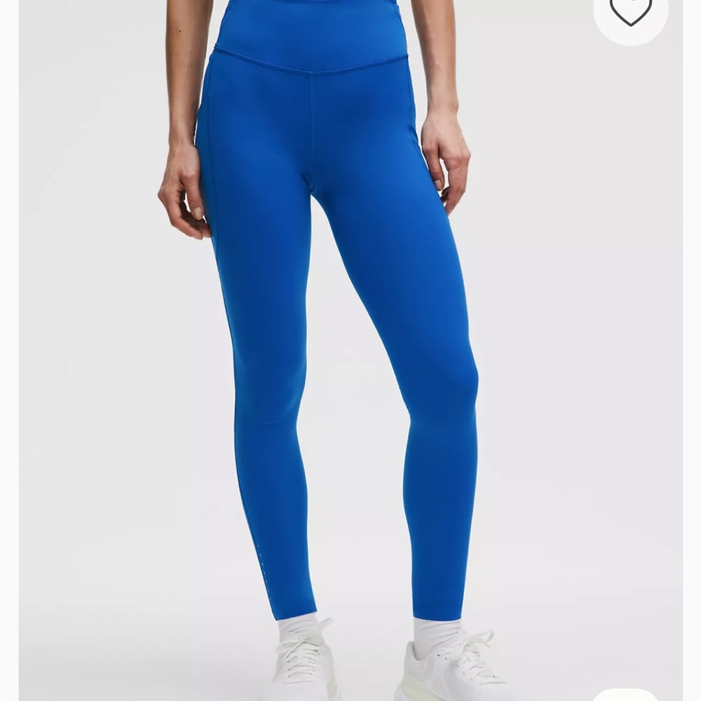 Lululemon Athletica fast and free bright Blue Leggings